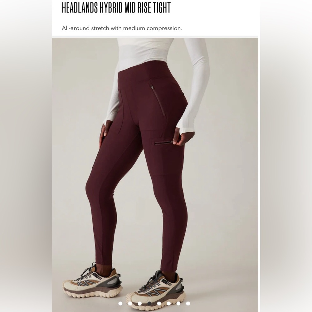 NEW WITHOUT TAGS ATHLETA HEADLANDS HYBRID MID RISE TIGHT. - Picture 5 of 11